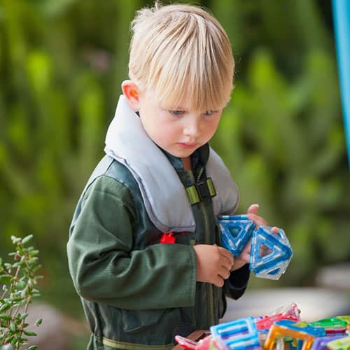 Lady Forster Kindergarten - Boy Playing Outside