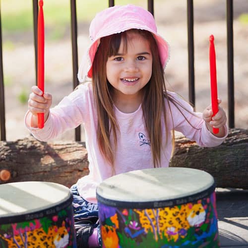 Lady Forster Kindergarten - Child Playing Drums